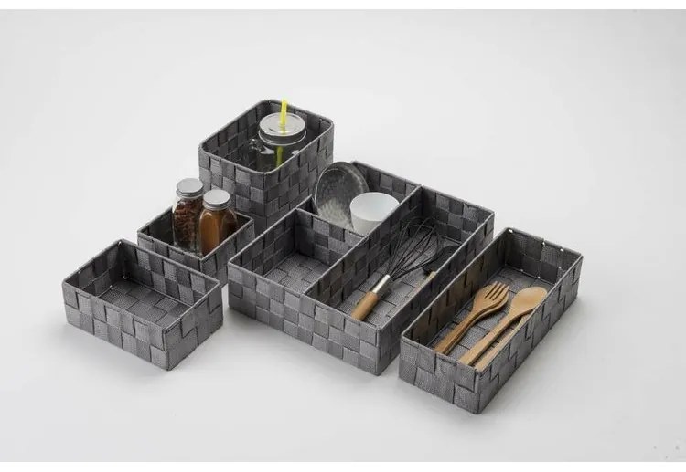 Úložný organizér Compactor TEX 12 x 12 x 7 cm, biela