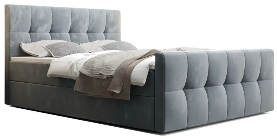 Čalúnená posteľ boxspring HATAN - monolith 37 / 160x200