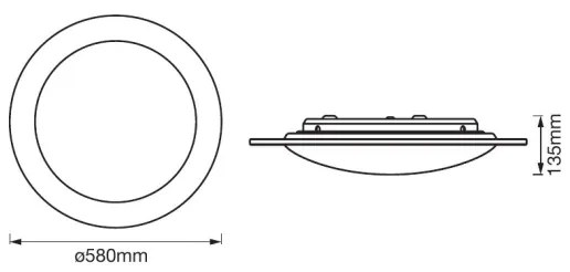 Ledvance -LED Stmievateľné stropné svietidlo ORBIS SPARKLE LED/35W/230V 2700-6500K