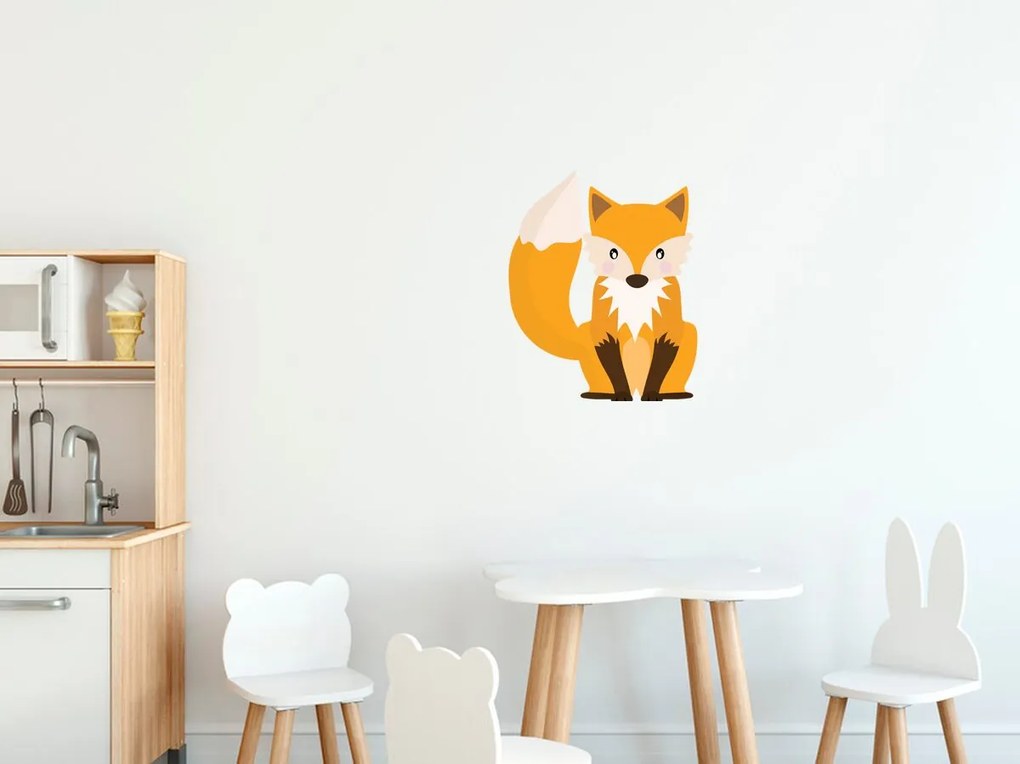 Gario Nálepka na stenu pre deti Veľká líška Rozmery: 30 x 30 cm