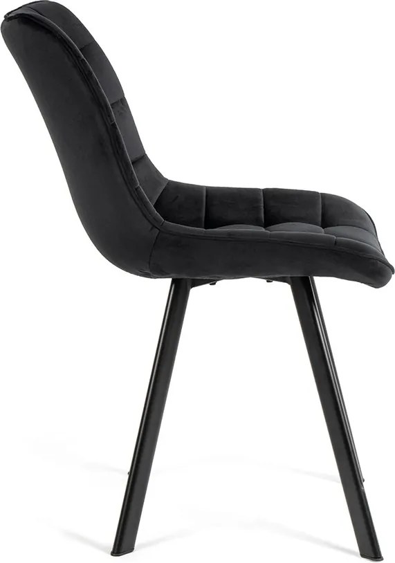 Noela Jedálenský set CERAMON 140 biely + 4x stolička BELLA čierna