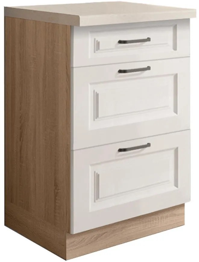 Kuchynská skrinka Smart 9D Sonoma/biely Mat