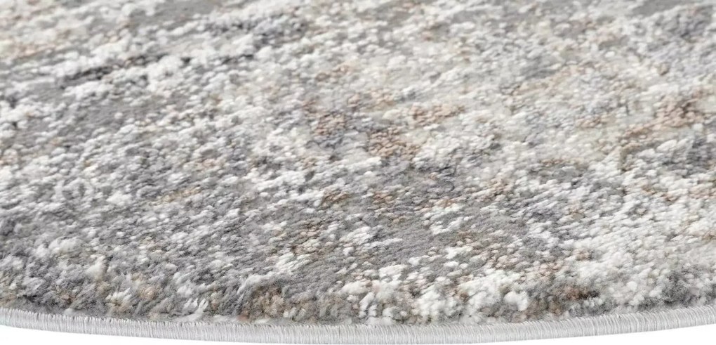 TA Koberec D184A L.GRAY VIZON VALLEY ROUND Rozmer: 200x200 cm