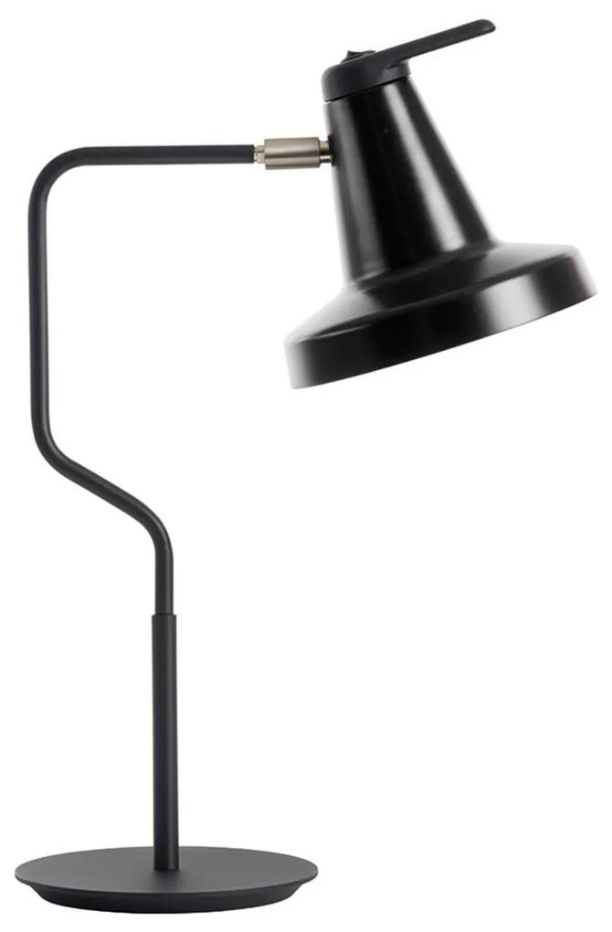 Stolová lampa Garçon, nastaviteľná, čierna/čierna