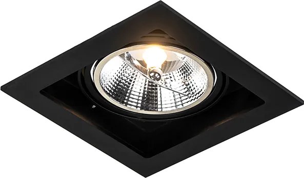 Moderné zapustené bodové svetlo čierne 18 cm nastaviteľné - Artemis 111