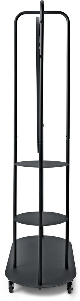 Štandardná vešiaková stena na kolieskach s veľkým zrkadlom