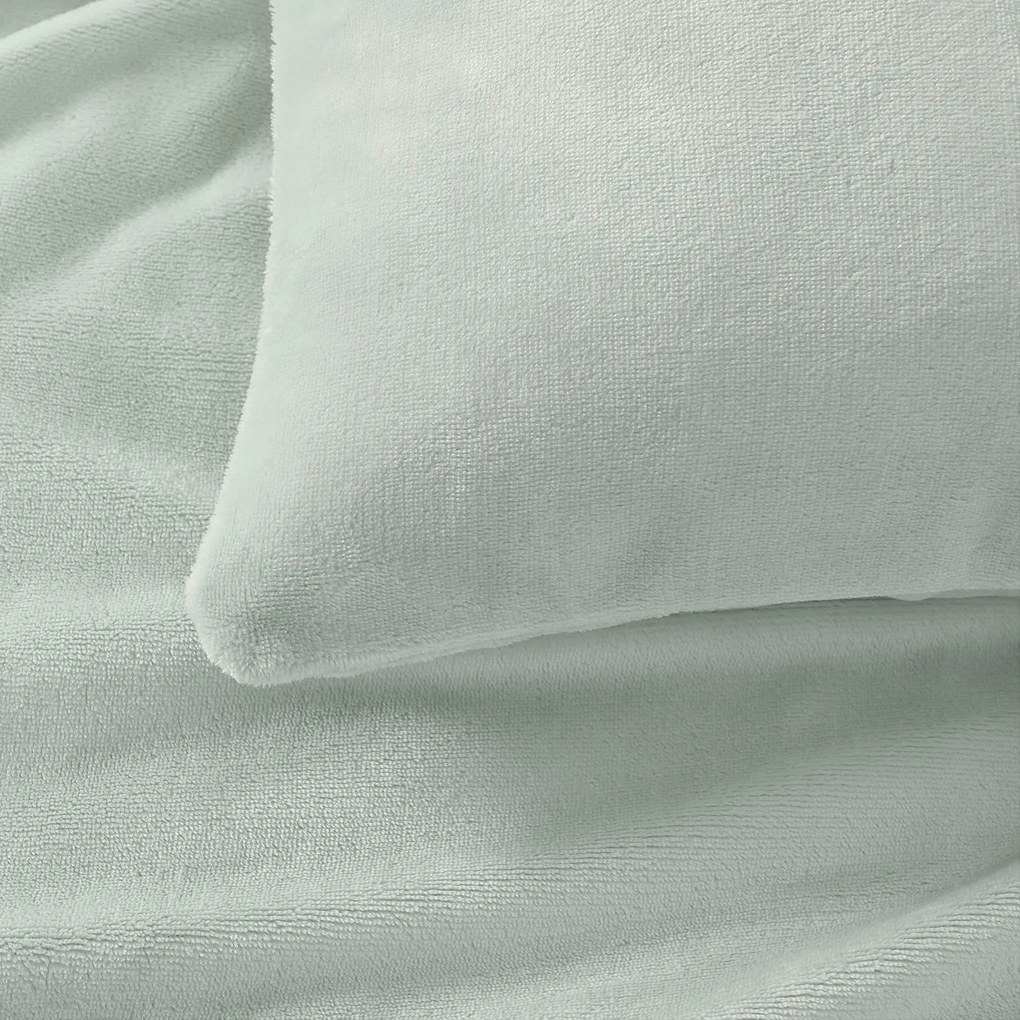 Goldea mikroplyšová obliečka na vankúš deluxe - šalviová 40 x 40 cm