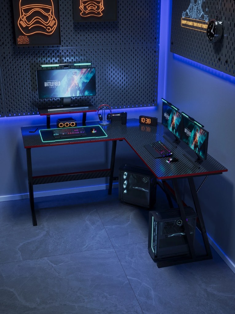 Herný stôl BG02 čierny 130 cm