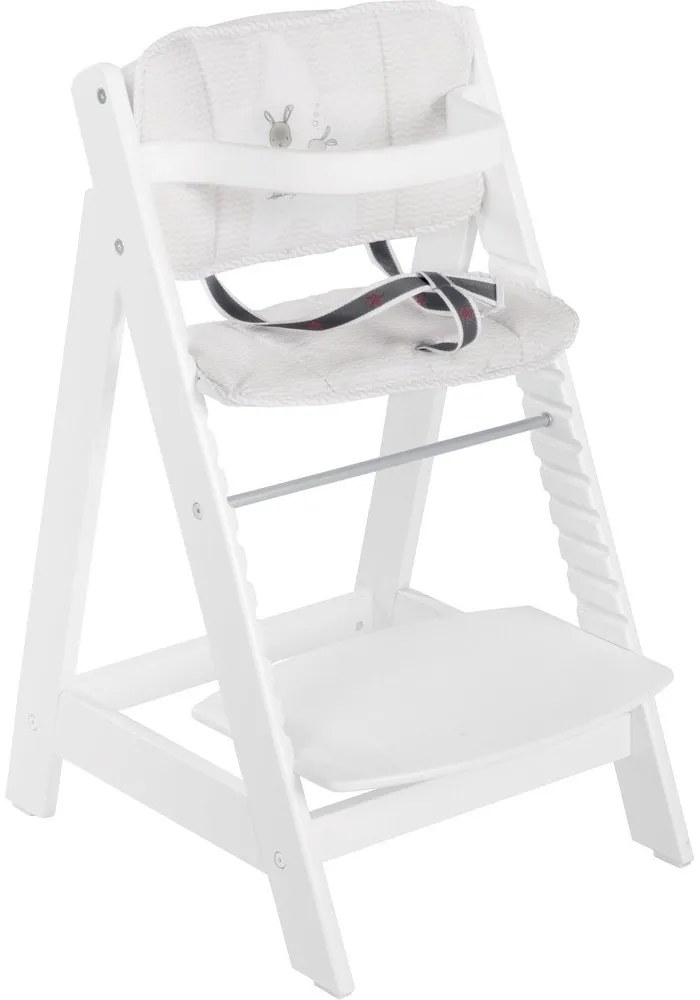 Biela vložka do jedálenskej stoličky Fox & Bunny – Roba