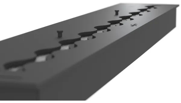 InFire - Vstavaný BIO krb 7,5x100 cm 6kW čierna