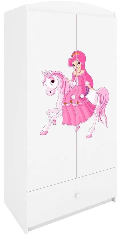 Skriňa Babydreams Biely – Princezná 1