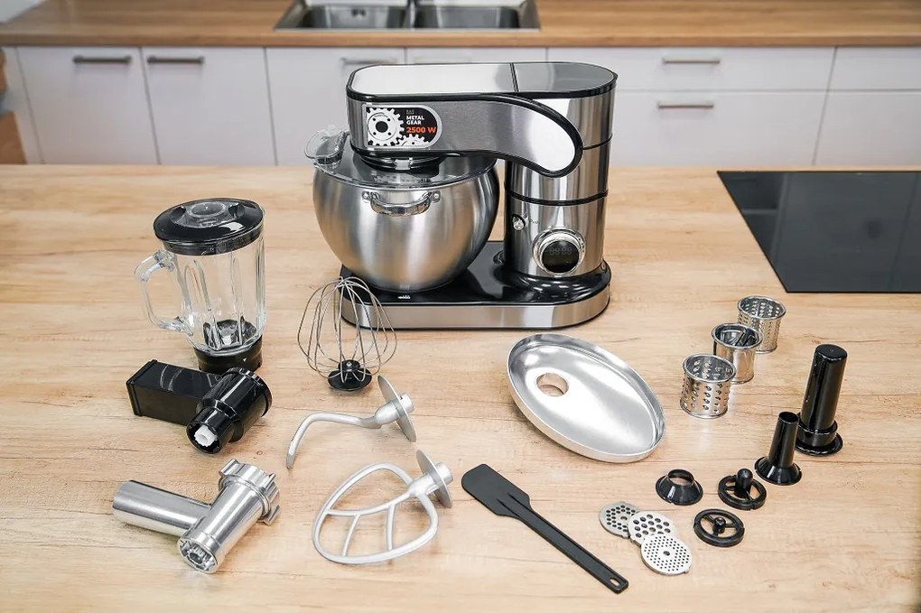 Celokovový kuchynský robot BestBerg BBR-20S / 2500 W / 10 l / 12 rýchlostí