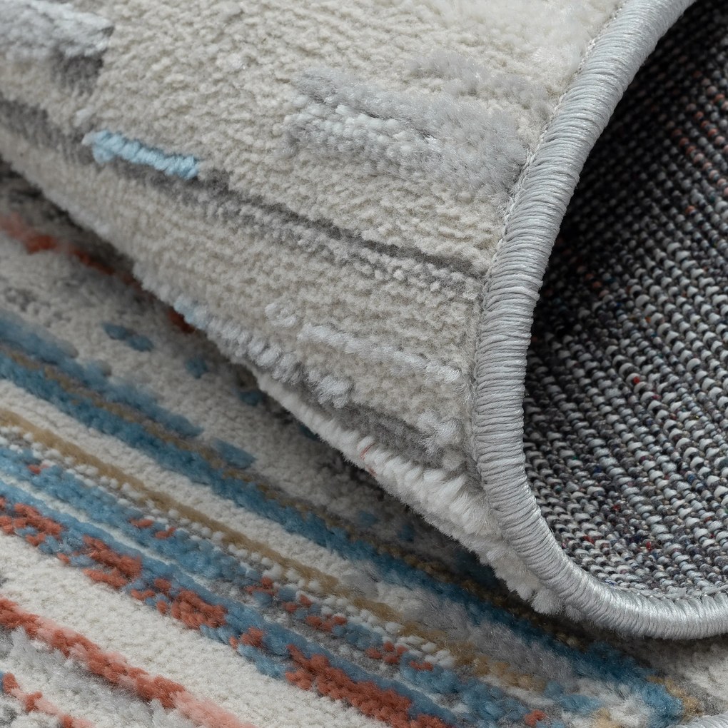 AKCIA: 120x120 (průměr) kruh cm Kusový koberec My Colors CA60082 creme kruh, viacfarebná, chodba / predsieň, My Flair