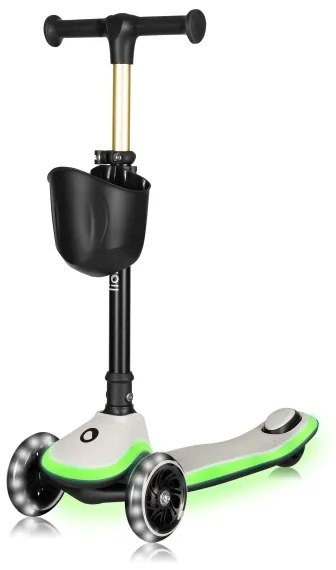 Lionelo - Detská kolobežka MEY 3xAAA Beige Sand