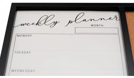 Magnetická tabuľa + korková tabuľa