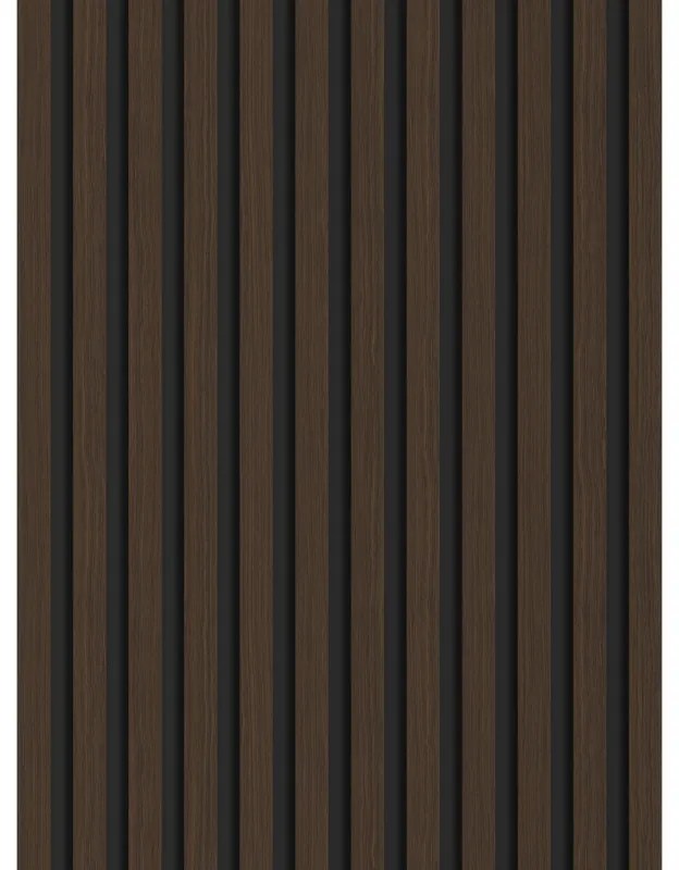 Mexen Lam-B, akustické stenové lamely 275 × 30 cm, HDF doska 4 mm, technická dyha, orech palisandrový, S100-275307-3015-021