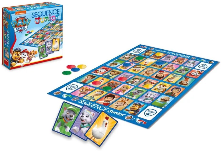Sequence Junior Tlapková patrola/Paw patrol spoločenská hra