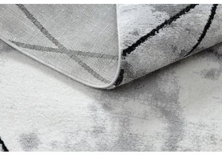 Moderný koberec COZY Lina, geometrický , mramor - Štrukturálny, dve vrstvy rúna, šedá Veľkosť: 140x190 cm