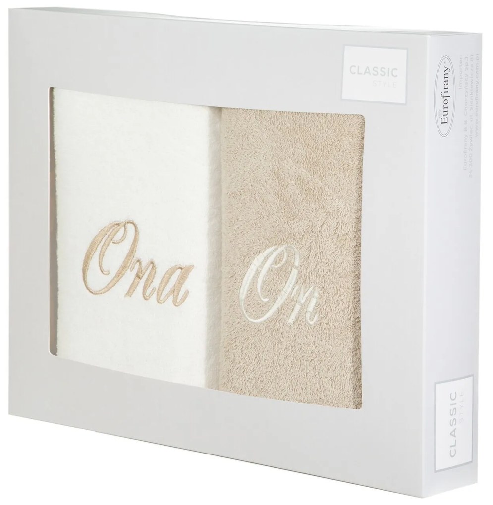 EUROFIRANY FROTÉ UTERÁK ONA ON SADA 2 KS 50X90 CM VIACFAREBNÁ