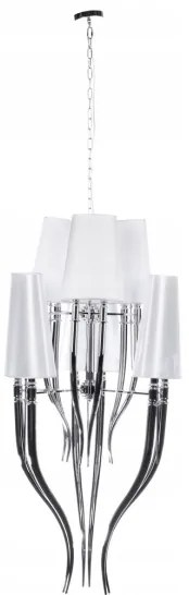 Azzardo AZ0173 - Luster na reťazi DIABLO 12xE14/11W/230V biela