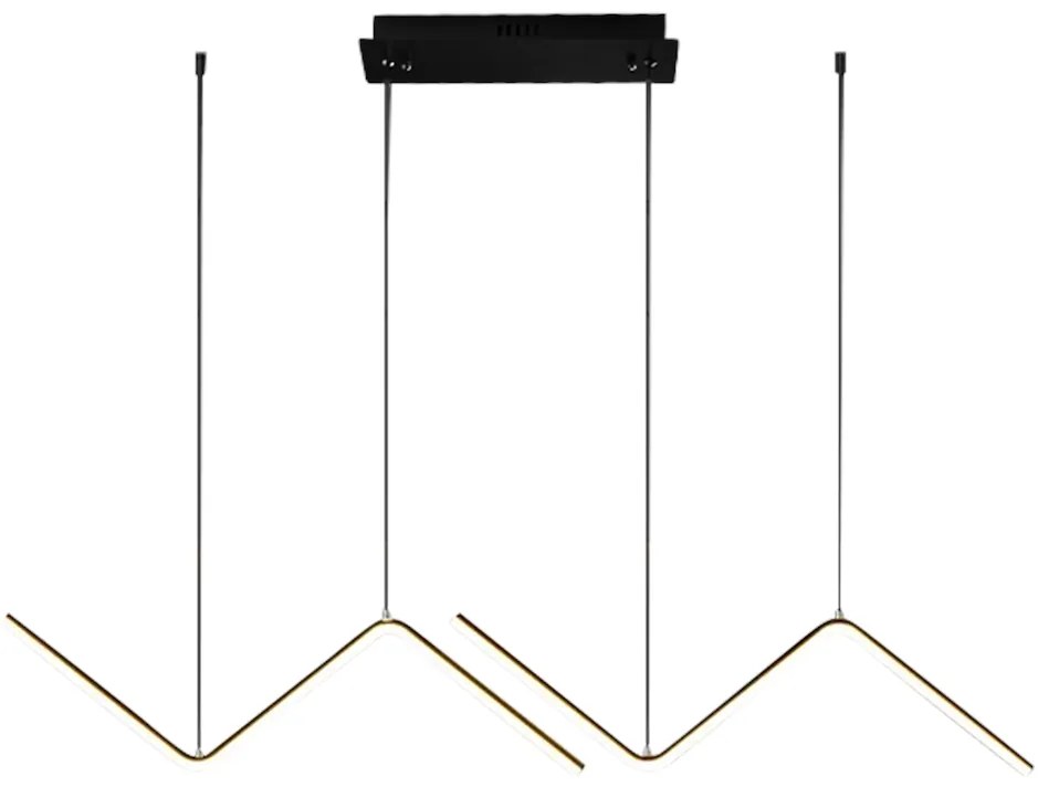 Závesné LED svietidlo Verte, 2x LED 22w, 4000k, g/b