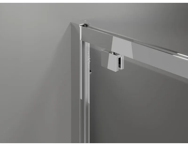 Mexen Exo, sprchovací kút s krídlovými dverami 90 x 70 cm, 6mm číre sklo, chrómový profil, 8181-090-070-01-00