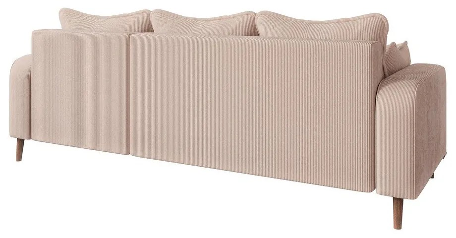 Béžová menčestrová rohová pohovka (pravý roh) Beata – Ropez