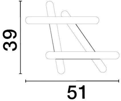 Stropné svietidlo LED so stmievaním Willow 55 čierne