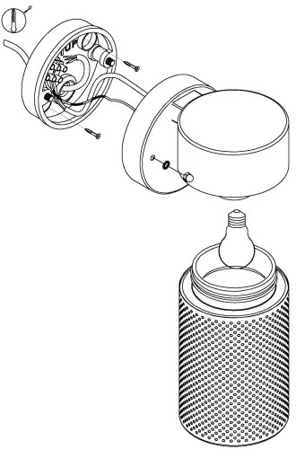 Eglo 98741 - Vonkajšie nástenné svietidlo FANTECOLO 1xE27/28W/230V