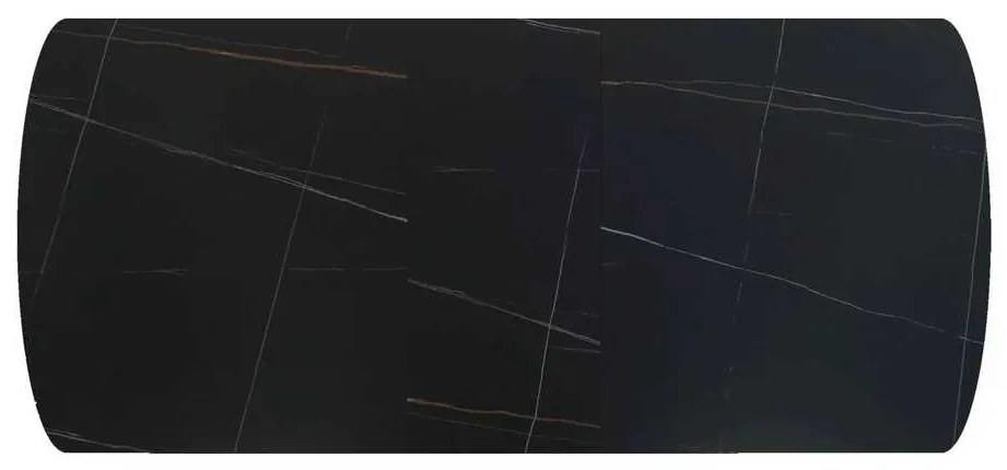 Jedálenský stôl Valmir 160 x 90 cm, čierna