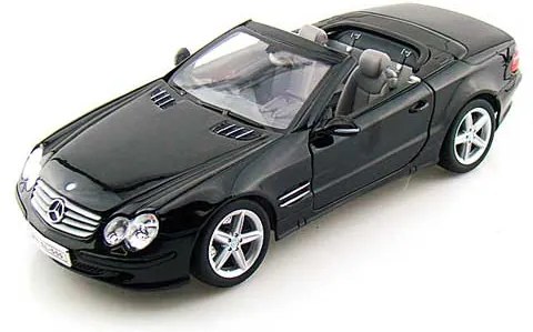 Welly Auto 1:24 Welly MERCEDES SL500 čierny 23cm