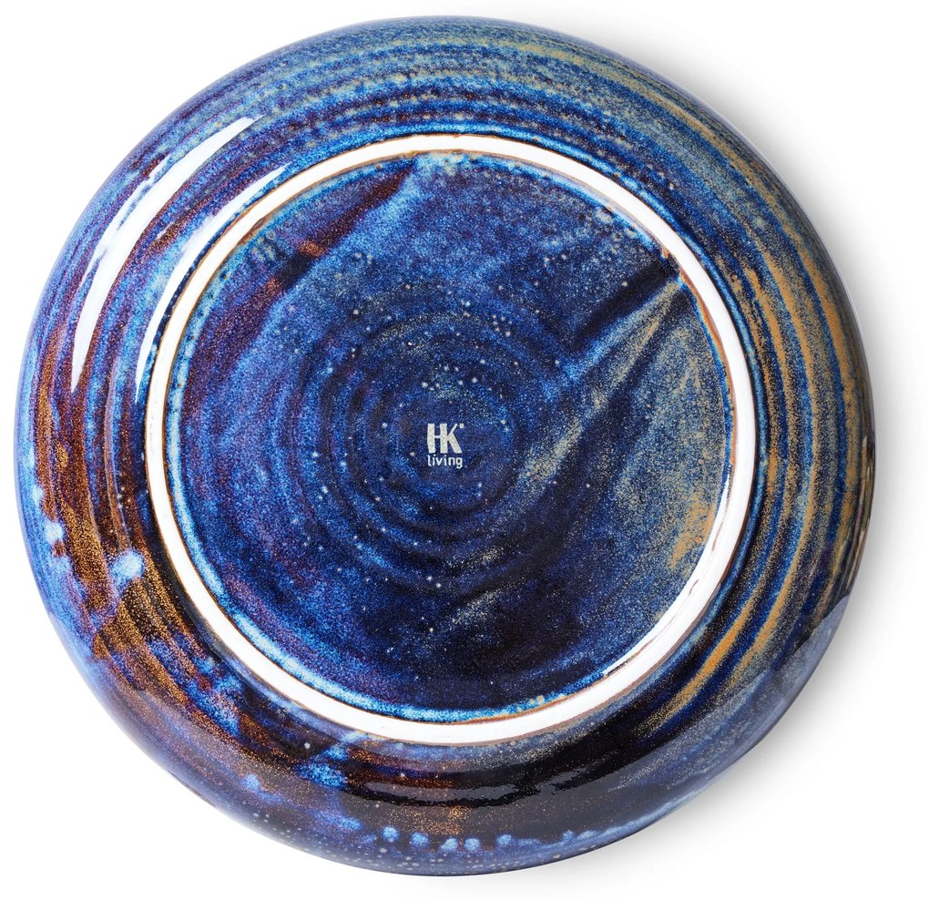 HK living Keramický tanier Rustic Blue 26 cm