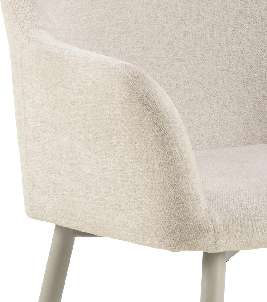 VERA Béžové (tkanina Apia 453)/béžový rám – MODERNÁ ČALÚNENÁ KRESLOVÁ STOLIČKA DO OBÝVAČKY/JEDÁLNE LOFT