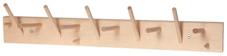 Nástenný vešiak so 13 háčikmi, breza