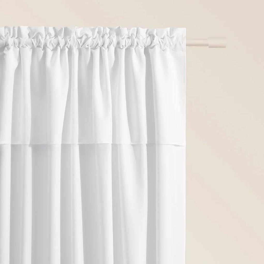 Dekorstudio Dekoračný záves MIA na riasiacu pásku - biely Rozmer závesu: 140x250cm