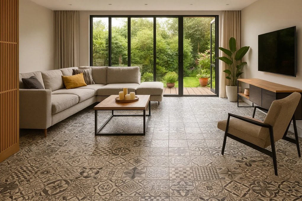 PVC podlaha - lino Livitex Retro 2794, na mieru, šíře 3m,4m, šedá, filc, chodba / predsieň, Beaulieu International Group