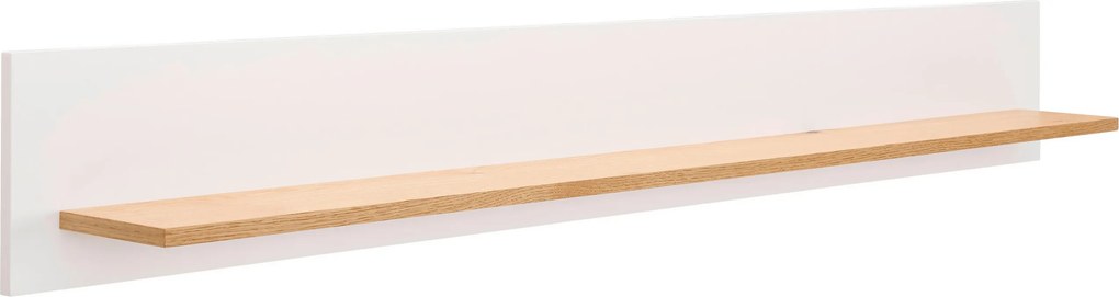 XXXLutz NÁSTENNÁ POLICA, dub, biela, farba duba, 160/20/16 cm MID.YOU - Regály - 000575036401