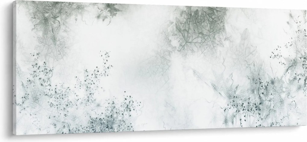 Obraz abstrakcie listov (120x50 cm)