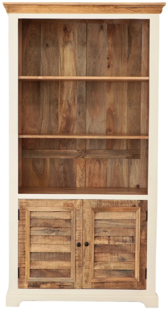 furniture-nabytek.cz - Knižnica z dreva mango 100x190x45