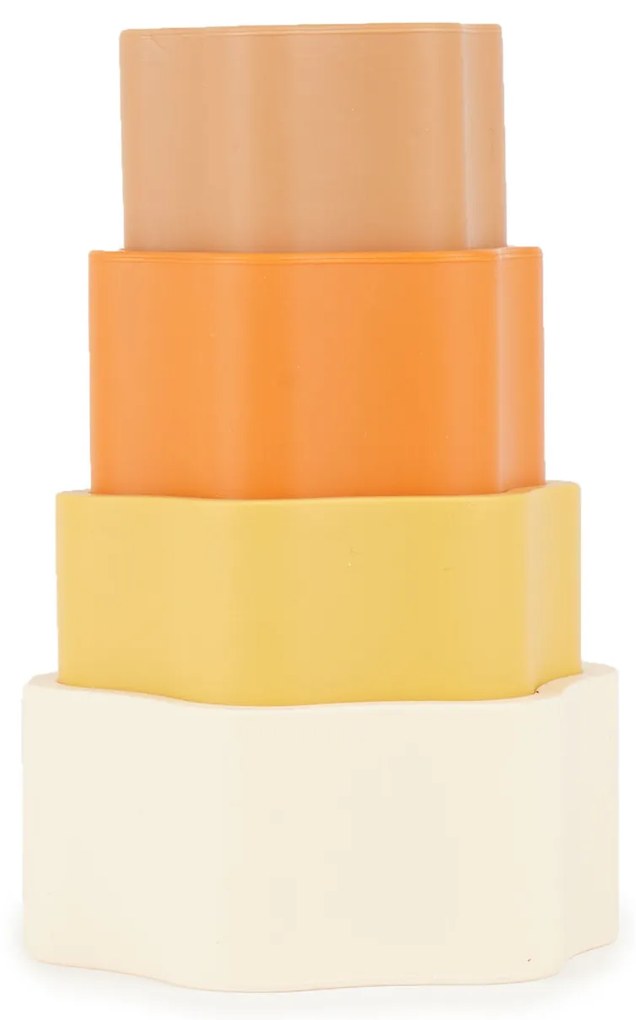 Bieco - Silikónová stohovacia kvetina - Chocolate Bliss