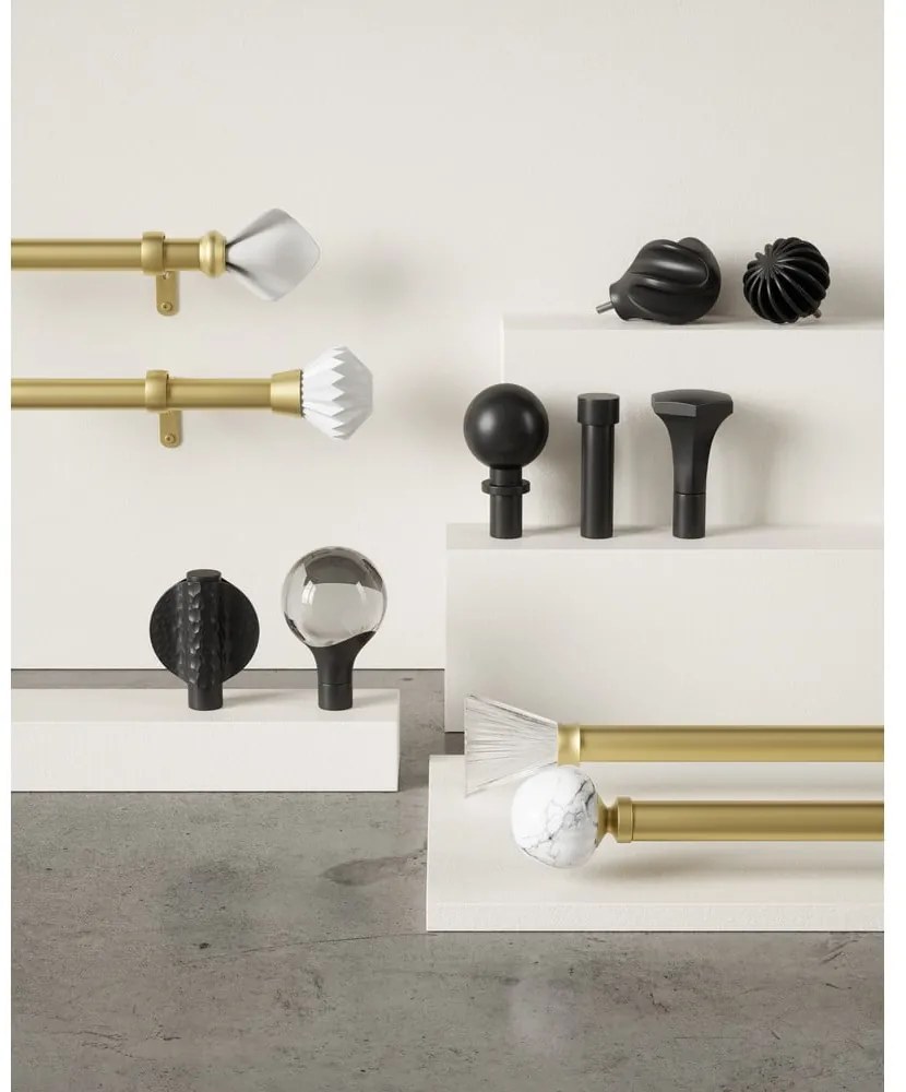 Oceľová roztiahnuteľná garniža 107 - 305 cm Finn - Umbra