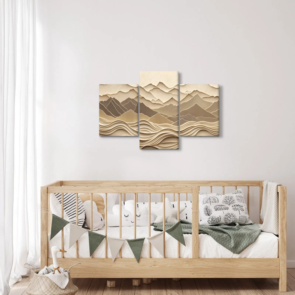 Obraz - 3D línia hôr (90x60 cm)