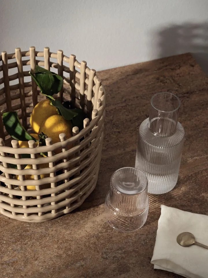 Ferm Living Keramický kôš Cashmere Large