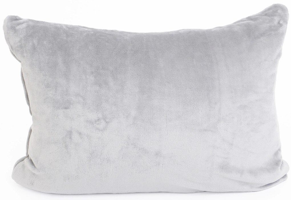 Obliečka na vankúš mikroplyš Exclusive 40 × 60 cm - Laura svetlo šedá
