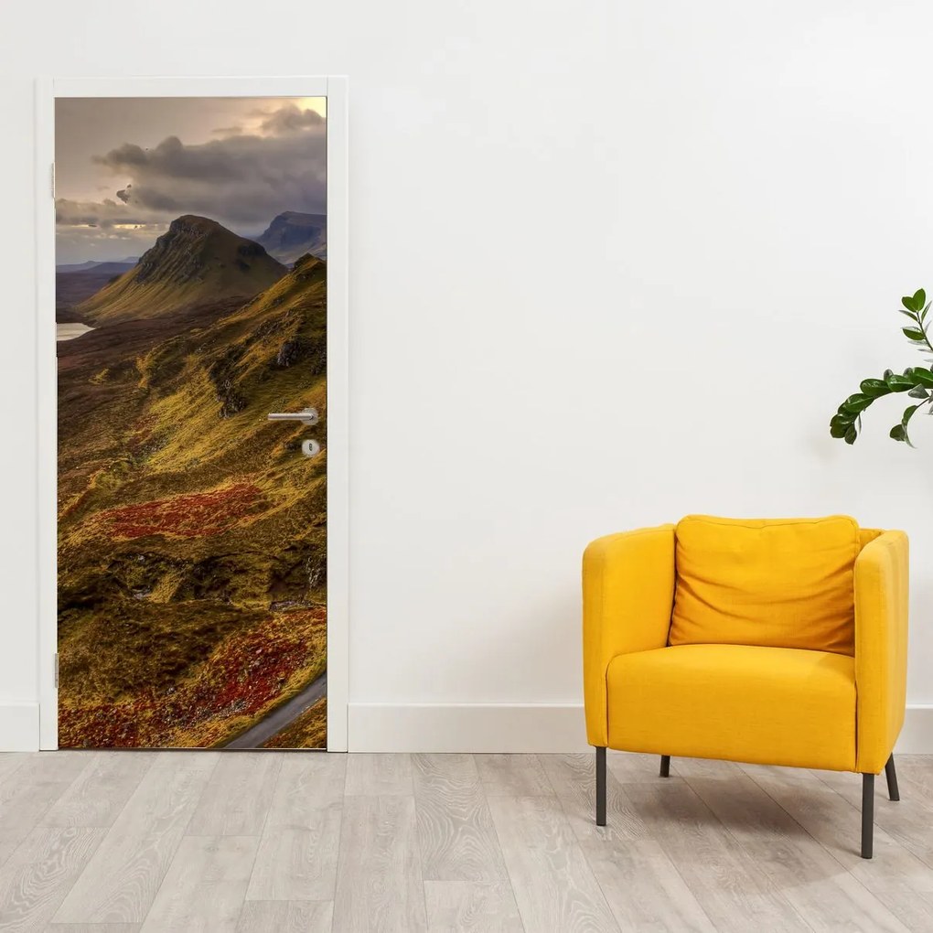 Fototapeta na dvere - Škótske hory (95x205cm)