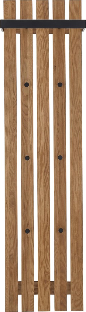 XXXLutz VEŠIAKOVÝ PANEL, prírodná farba, čierna, dub, 40/150/22 cm - Vešiakové steny - 000196035106