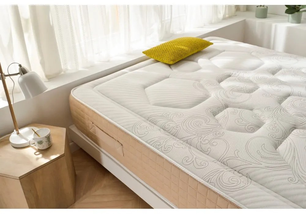 Tvrdý/stredne tvrdý pružinový obojstranný termoregulačný matrac 120x200 cm Hexaflex Bagged Springs Gel – Moonia