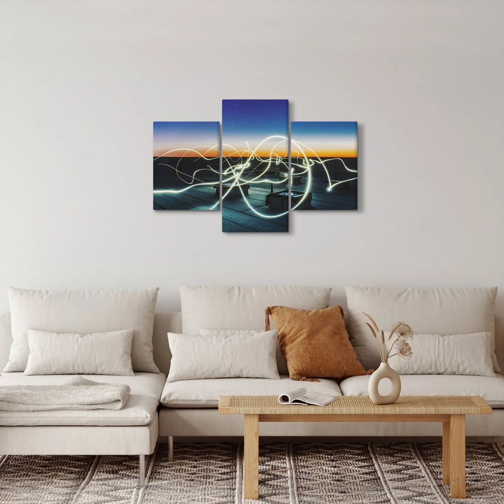 Obraz - pohľad na oblohu zo strechy (90x60 cm)