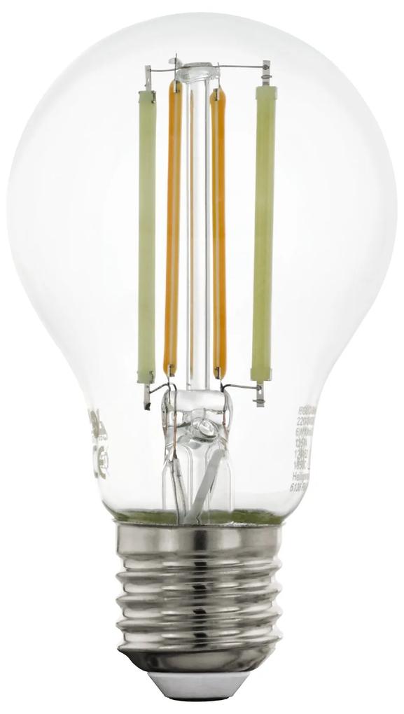EGLO Múdra LED žiarovka LM-ZIG, E27, A60, 6W, teplá biela-studená biela, číra