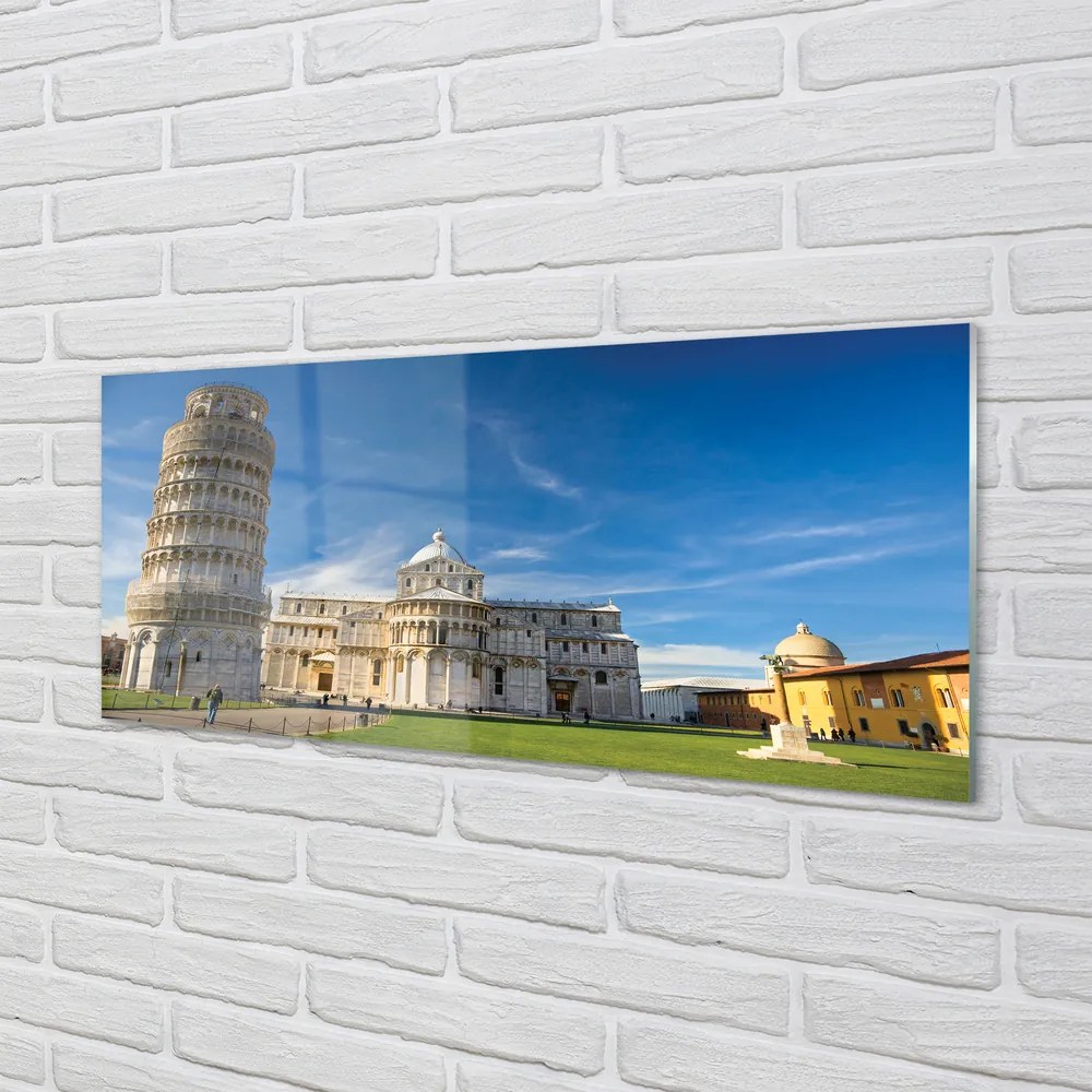 Obraz na akrylátovom skle Italy šikmá veža katedrály 120x60 cm